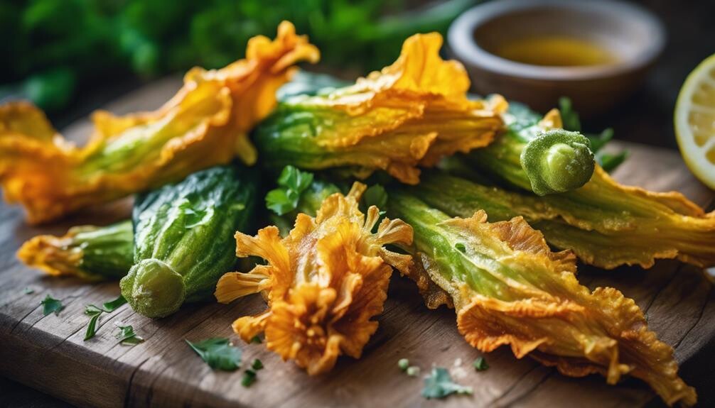 delicate edible yellow blossoms
