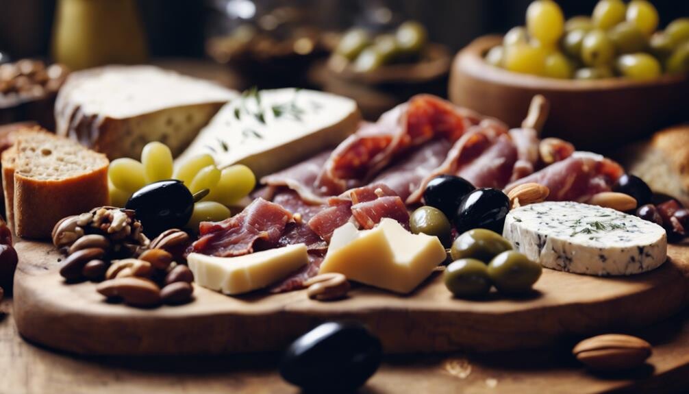 delicious assortment of meats