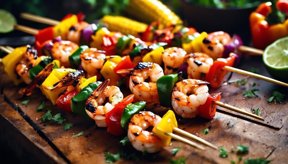 delicious cajun shrimp skewers
