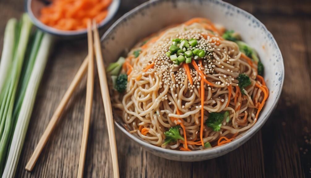 delicious cold peanut noodles