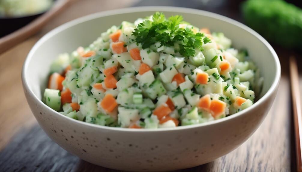 delicious creamy japanese style salad