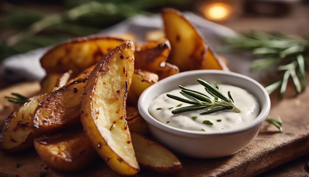 delicious crispy potato wedges