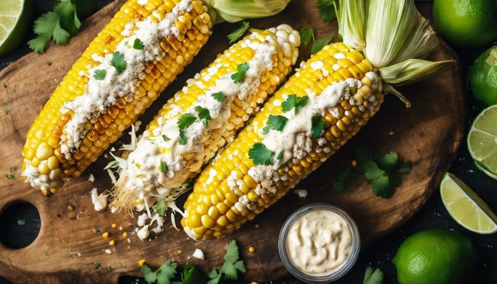 delicious grilled mexican corn