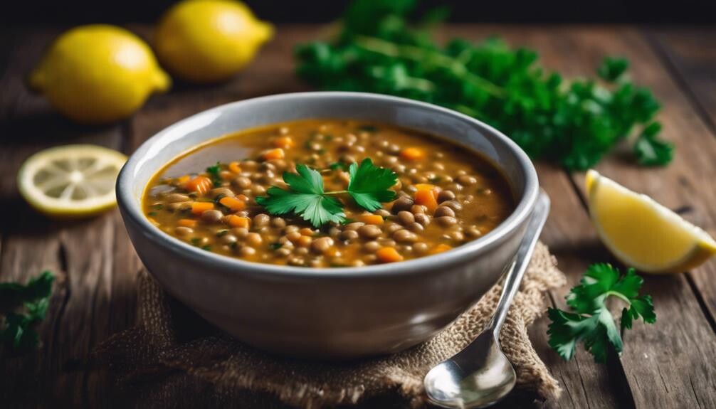 delicious homemade lentil soup