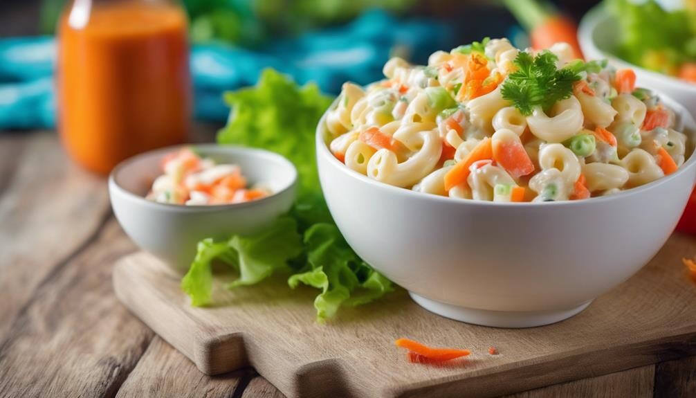 delicious island style macaroni salad