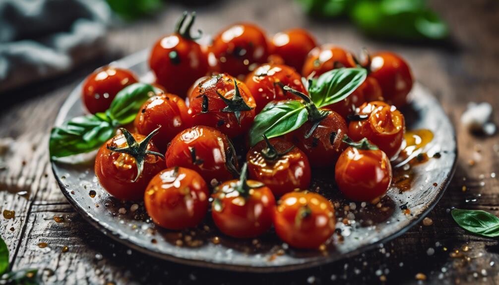 delicious oven baked cherry tomatoes