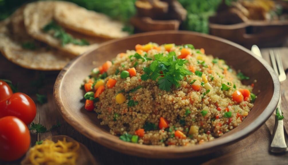 delicious quinoa and vegetables