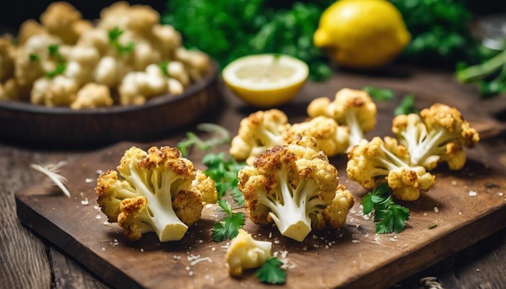 delicious roasted parmesan cauliflower