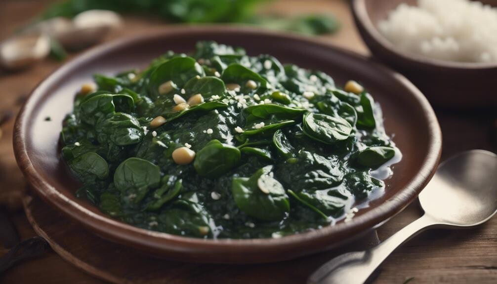 delicious saut ed spinach dish
