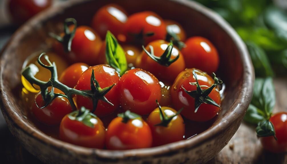 delicious slow cooked cherry tomatoes