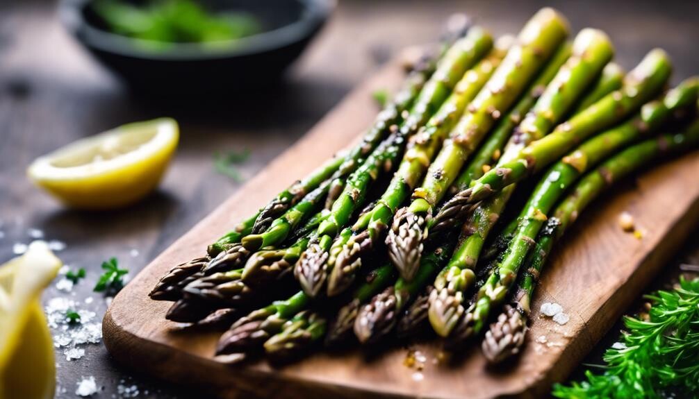 deliciously crispy green spears