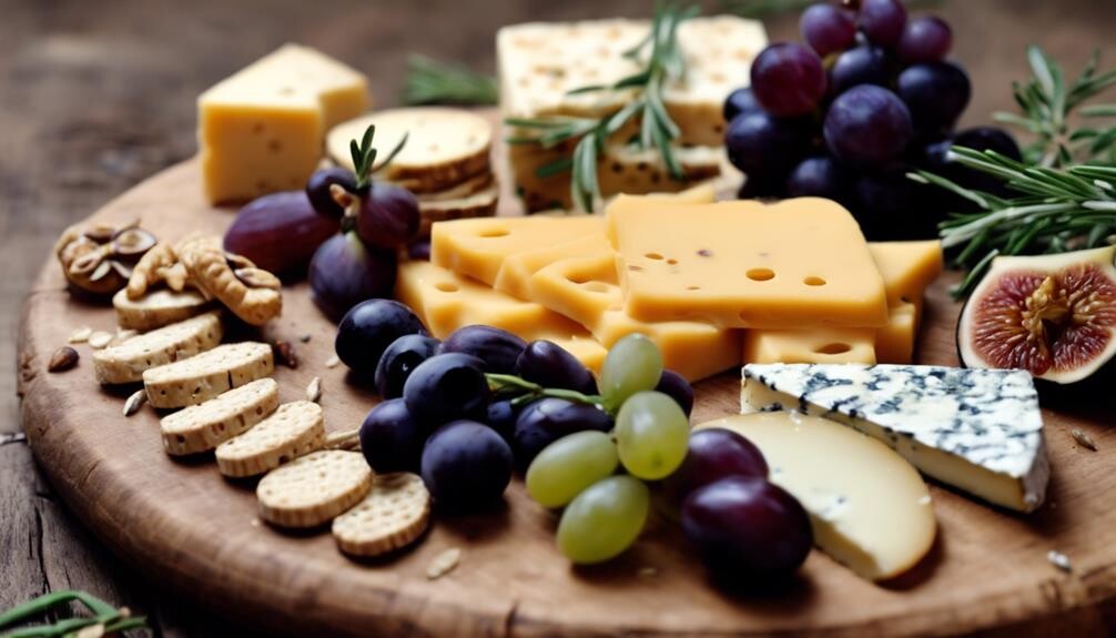 delightful variety of cheeses