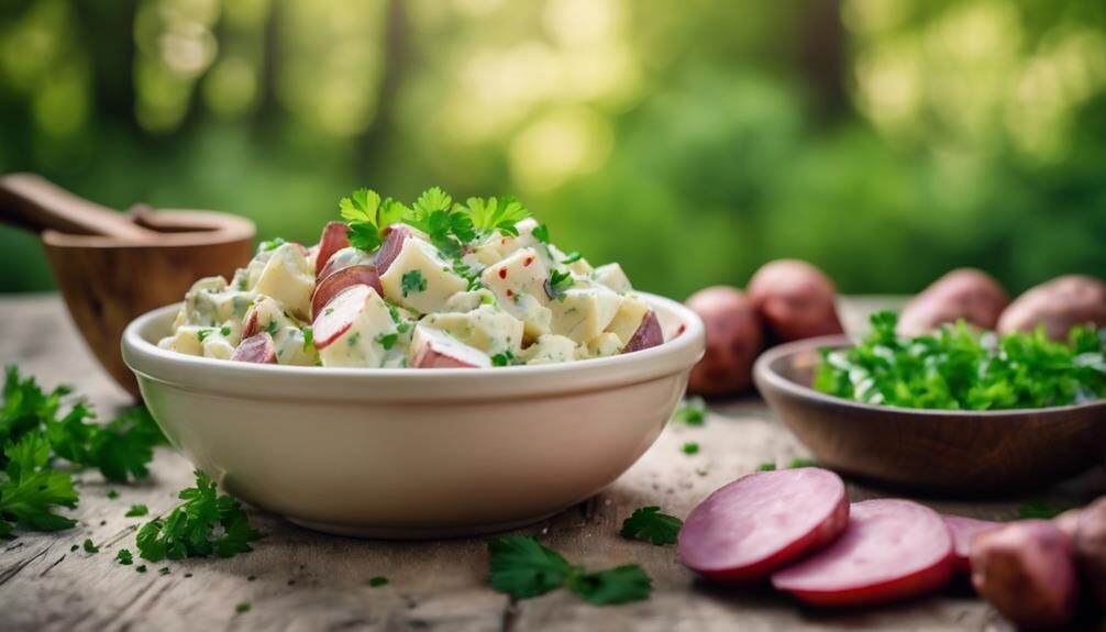 four word phrase suggestion picnic with delicious potatoes