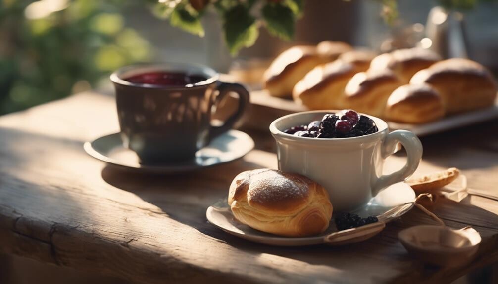 french pastry with chocolate