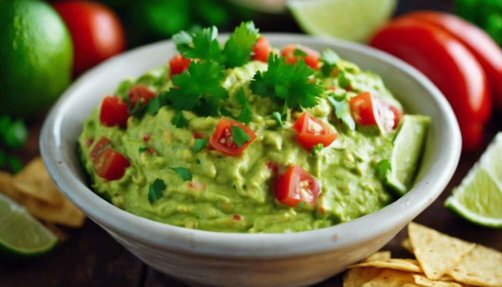 fresh avocado and lime