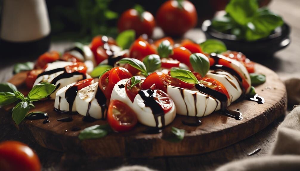 fresh colorful tomato salad