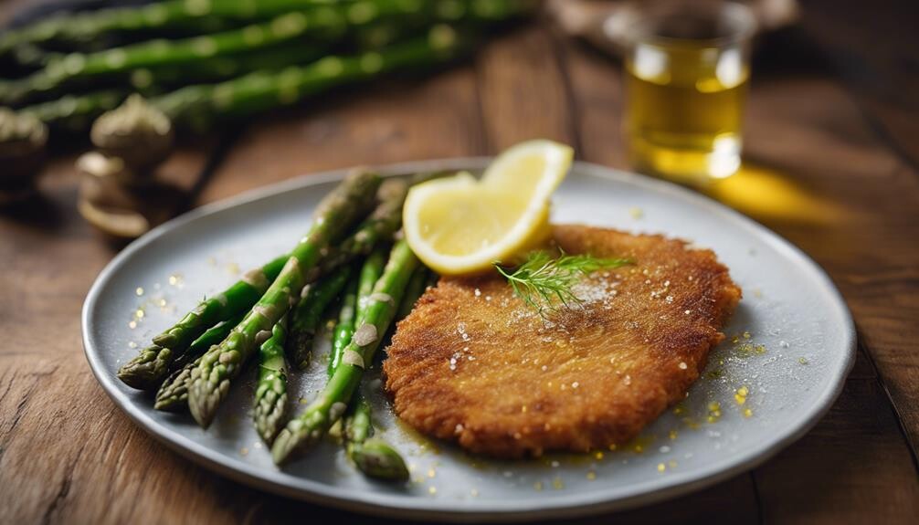 fresh green asparagus spears