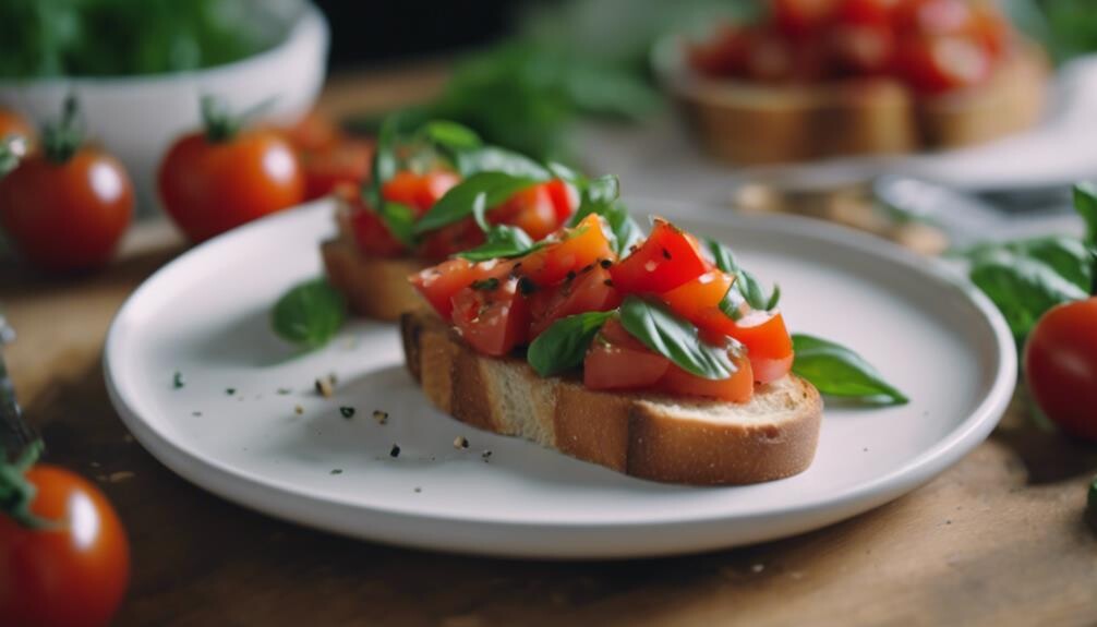 fresh ingredients italian appetizer