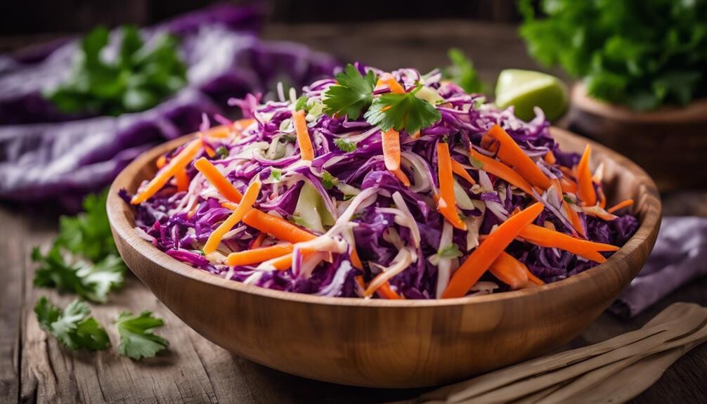 fresh lime and cabbage