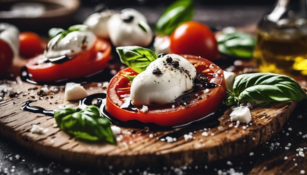 fresh mozzarella tomatoes basil
