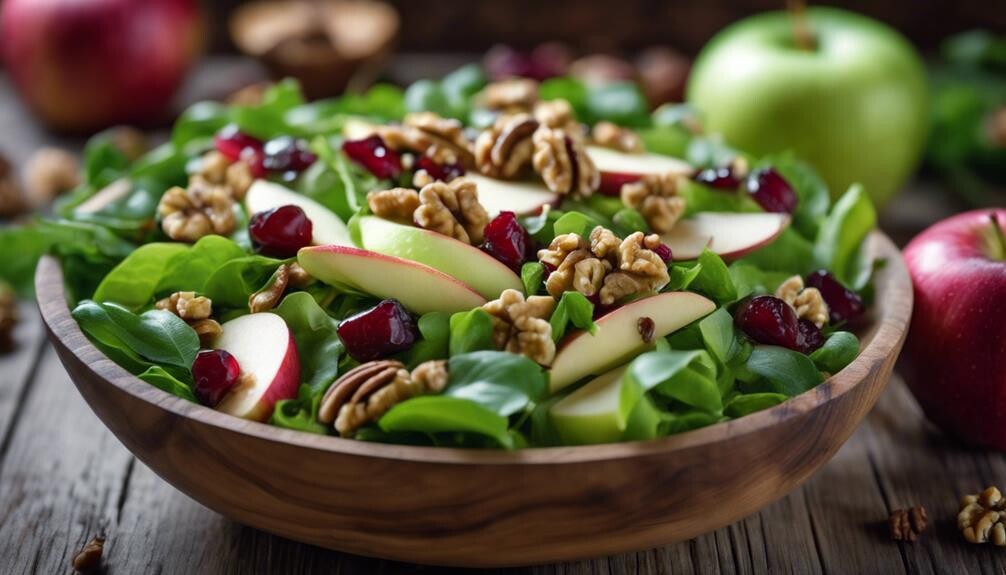 fresh salad with fruit