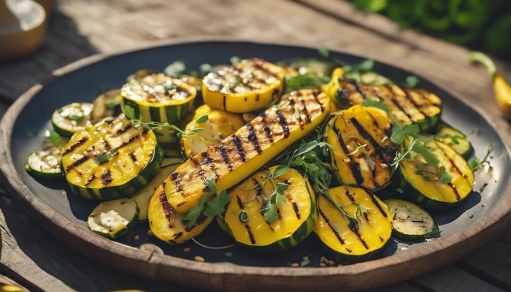 fresh summer squash harvest