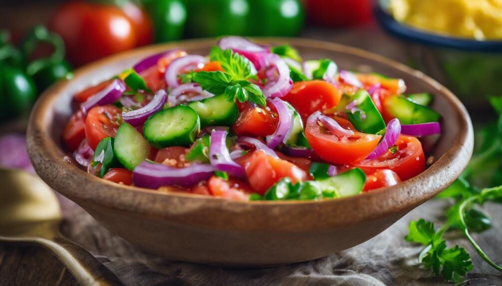 fresh summer vegetable salad