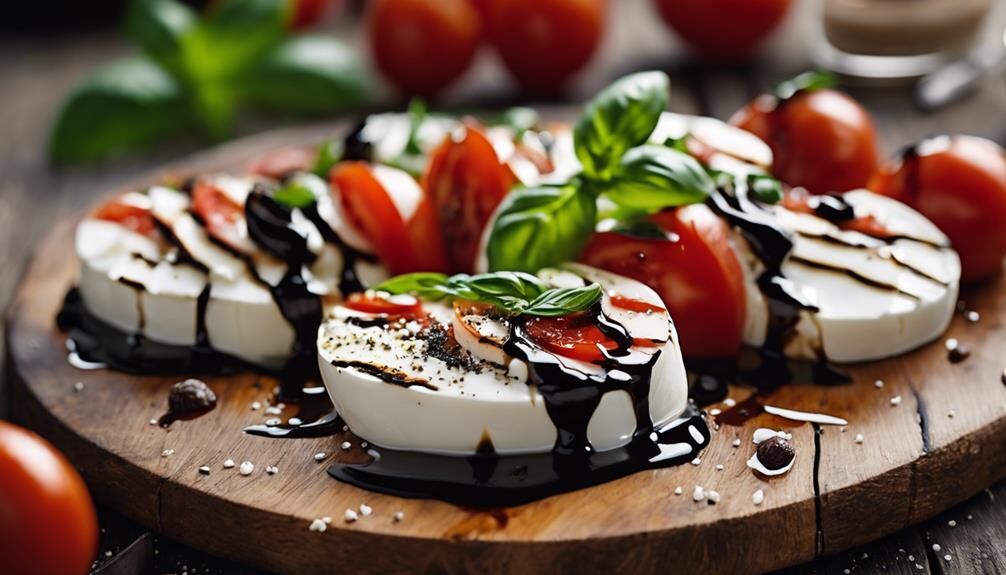 fresh tomato and mozzarella