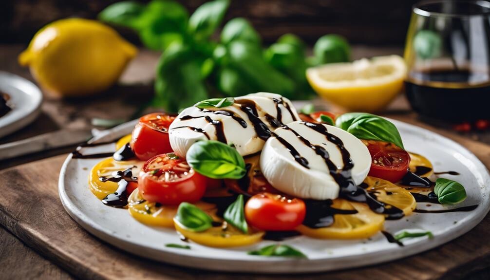 fresh tomato mozzarella basil