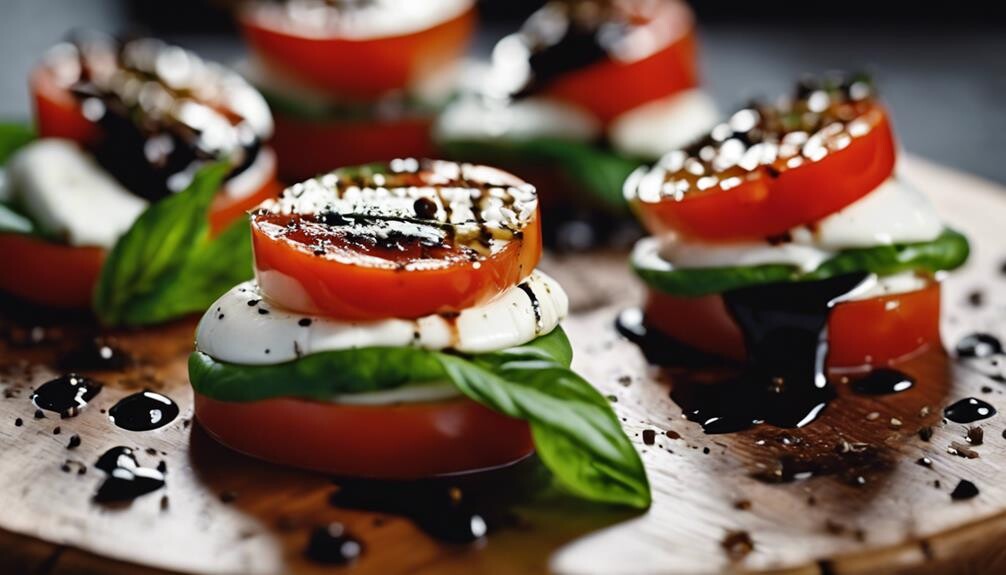 fresh tomatoes and mozzarella