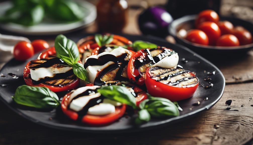 fresh tomatoes and mozzarella