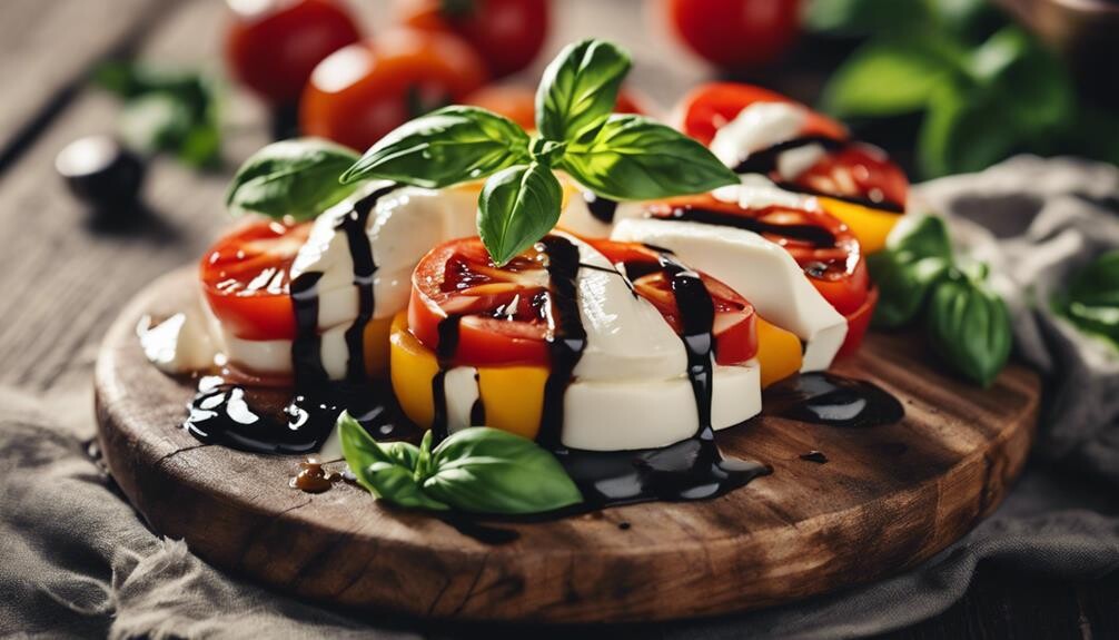 fresh tomatoes mozzarella basil