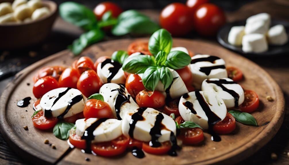 fresh tomatoes mozzarella basil