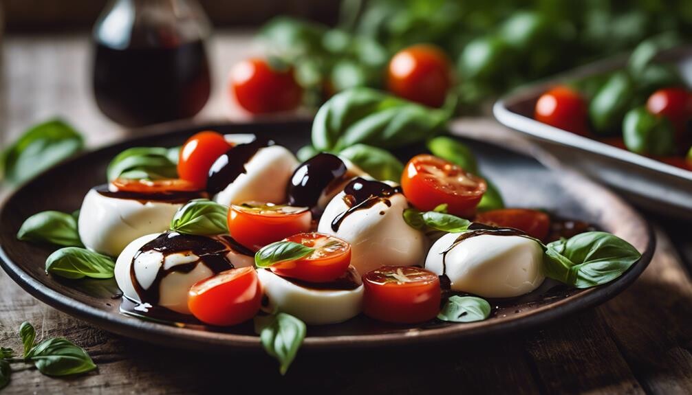 fresh tomatoes mozzarella basil