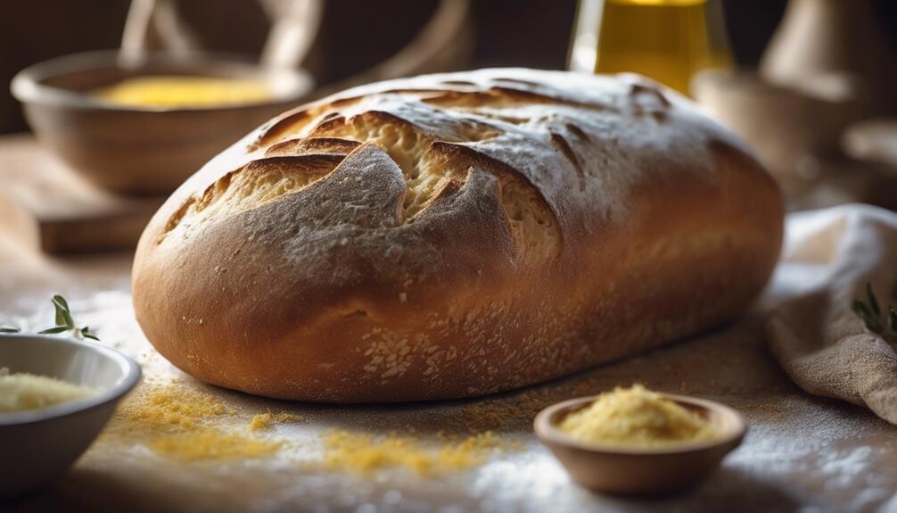 freshly baked italian loaf