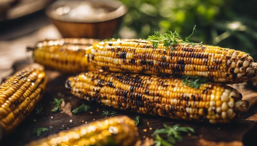 freshly grilled summer corn