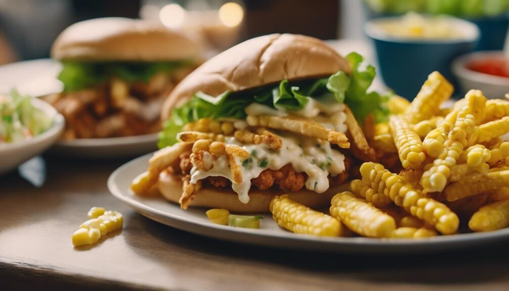 fried chicken sandwich sides