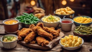 fried chicken wings sides
