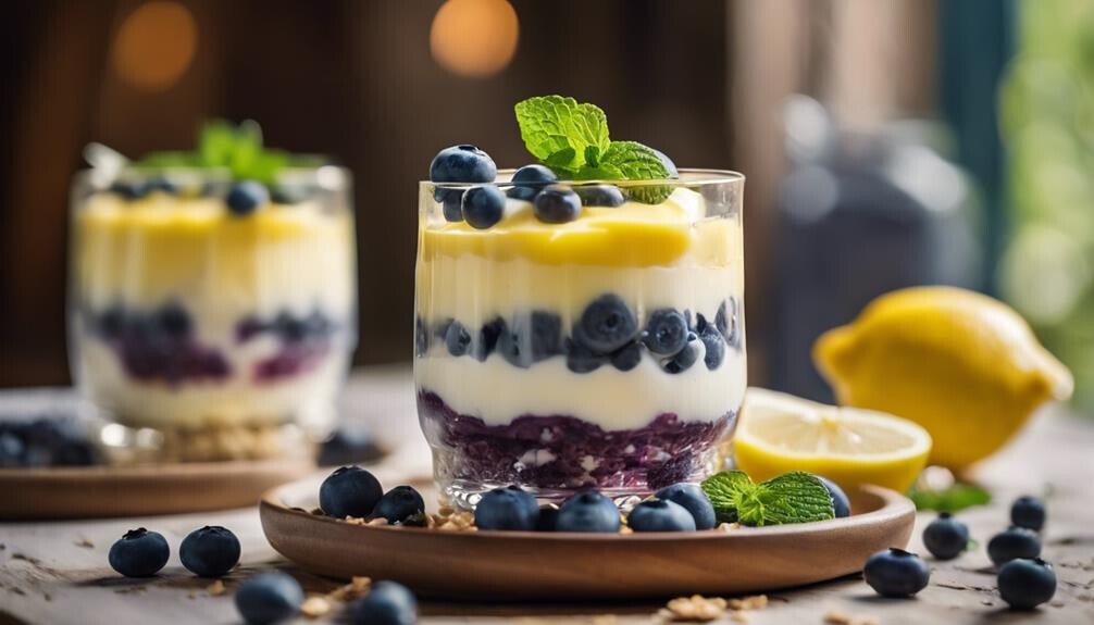 fruit and yogurt layers