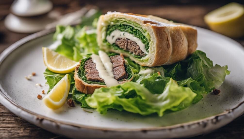 garden fresh lettuce and dressing