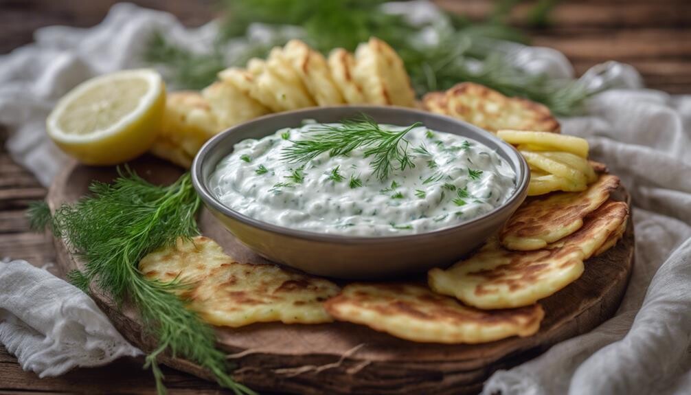 greek yogurt and cucumbers