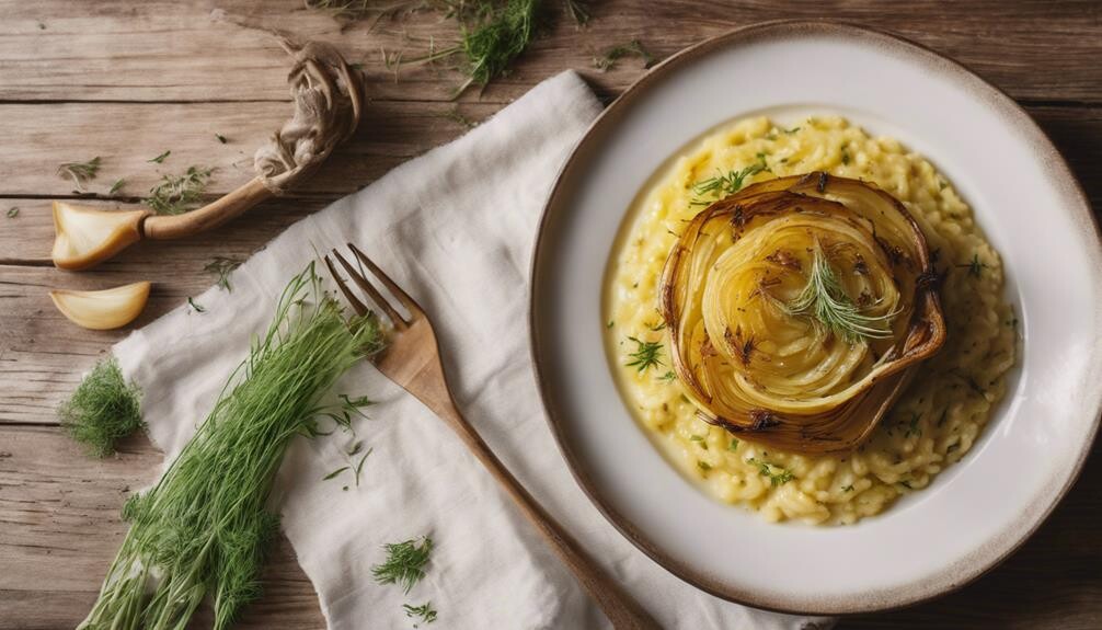 grilled citrus infused fennel bulb