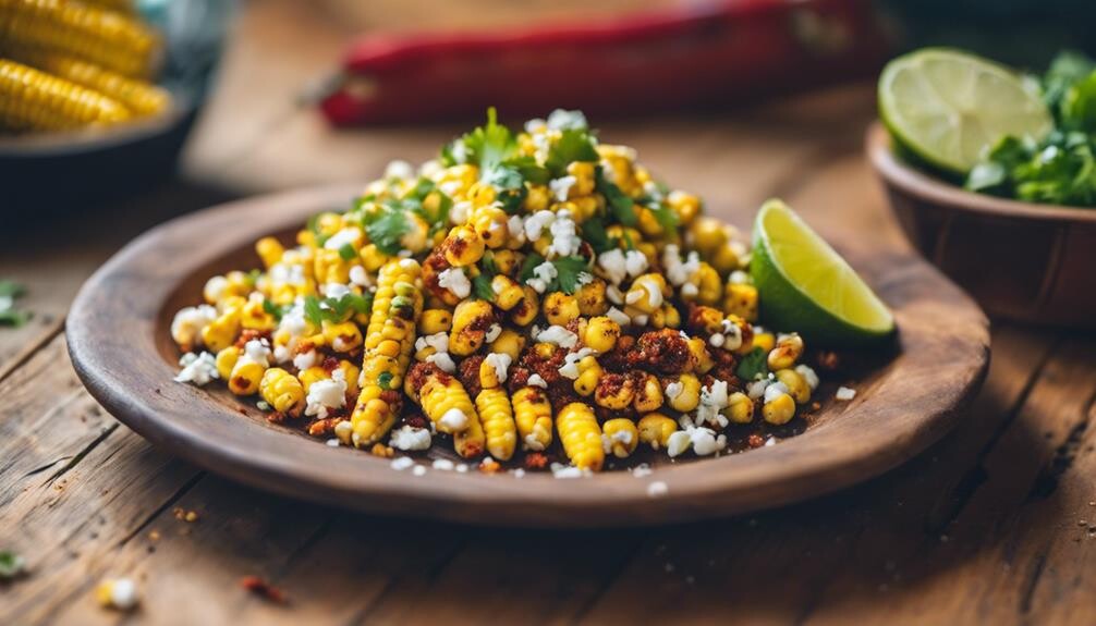 grilled corn with mayonnaise
