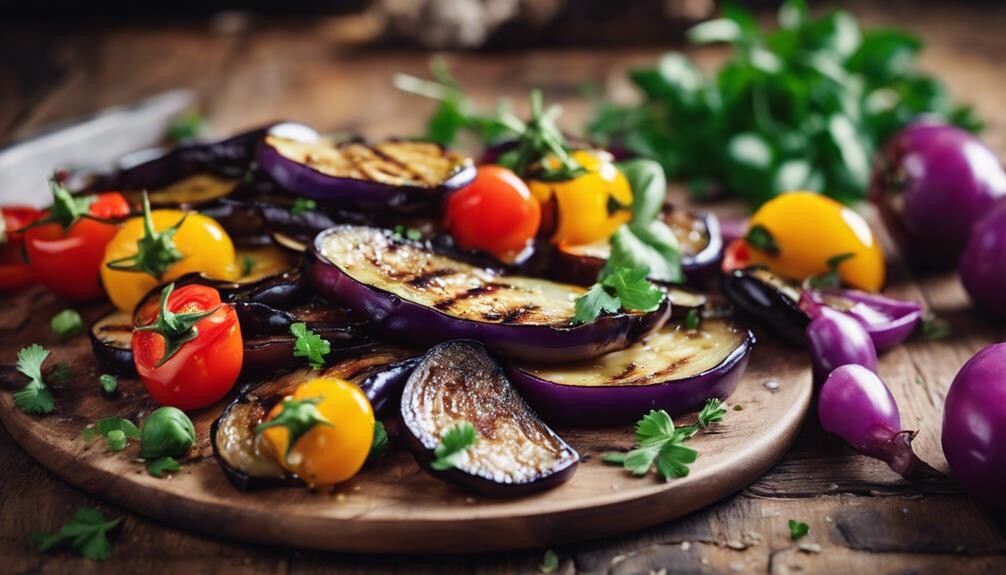 grilled vegetables with eggplant