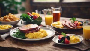 ham steak breakfast sides