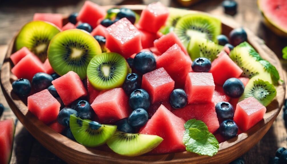 healthy and colorful snack