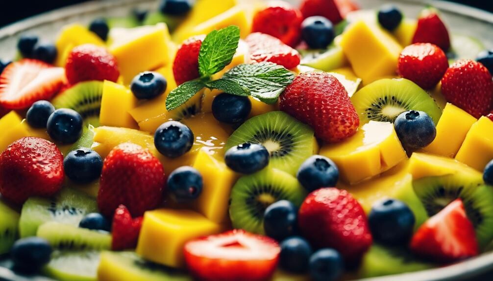 healthy and colorful treat