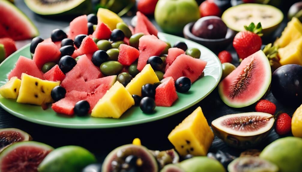 healthy and colorful treats