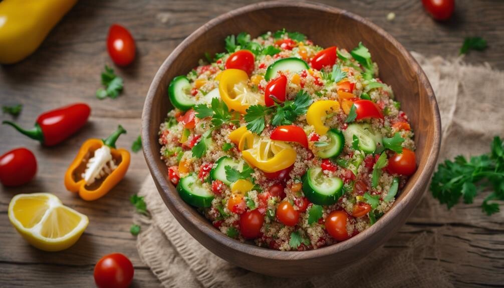 healthy colorful nutrient rich meal