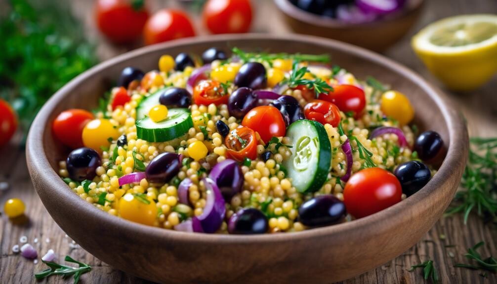 healthy grain and vegetables